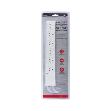 6 Outlet Powerboard with Surge Protection